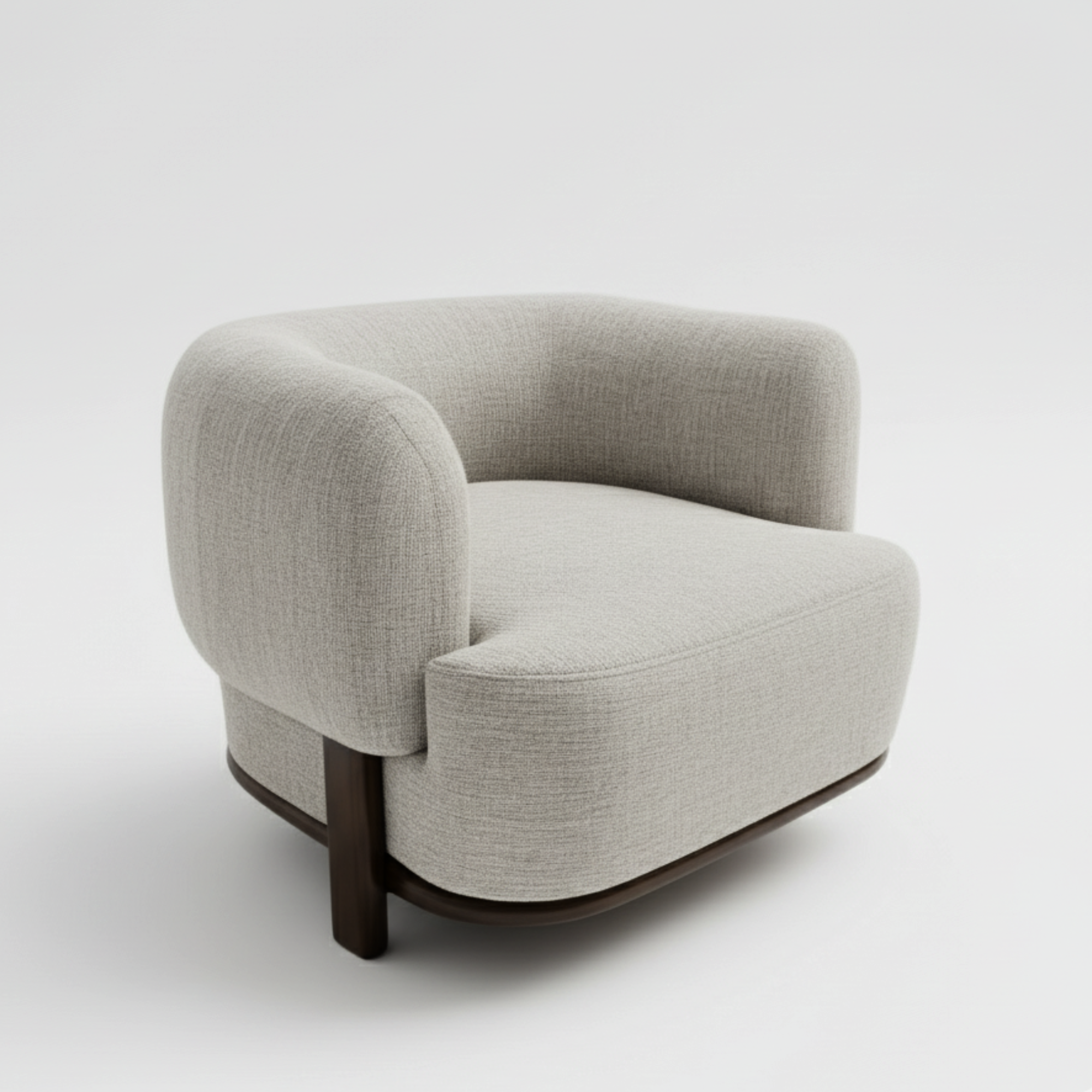 Florence Accent Chair: Light Grey